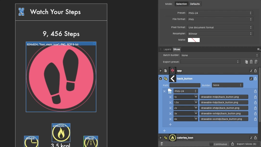 Create android preset