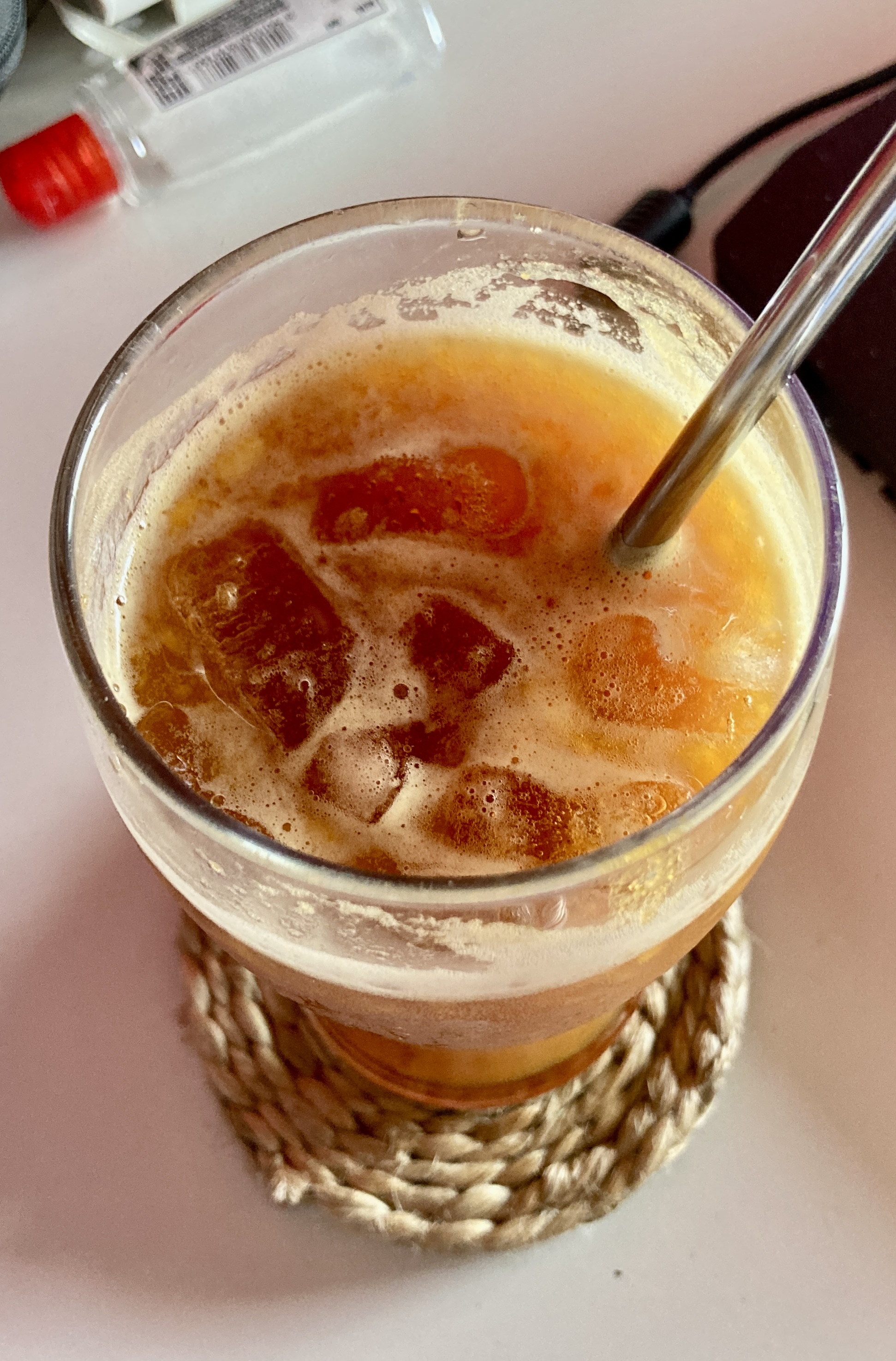 Peach ice tea