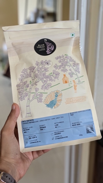 Coffee packet for M.S. Estate