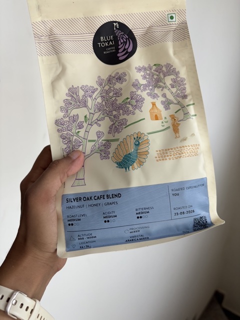 Coffee packet for Silver Oak Cafe Blend